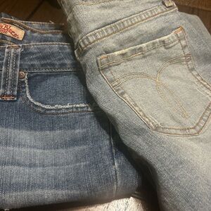 2pair of vintage 1 jeans 1 crop pant